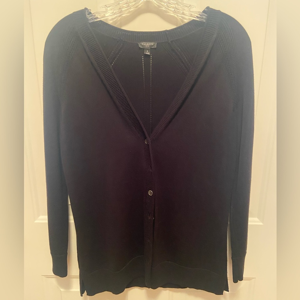 Talbots Dark Knit Cardigan